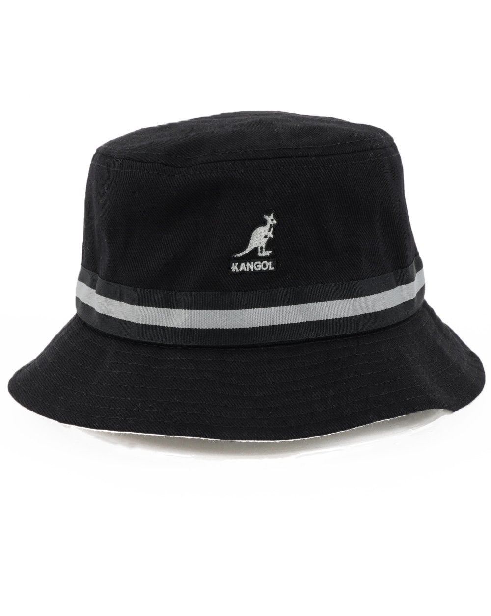 Kangol Stripe Lahinch Fischerhut Schwarz