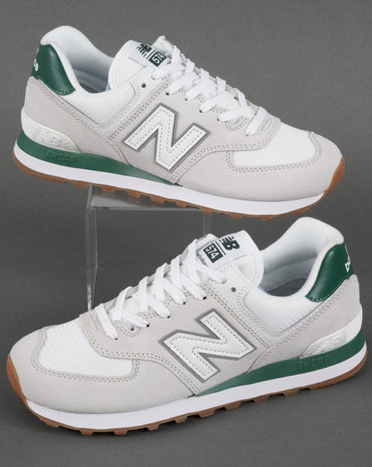 New Balance 574 Trainer Weiß/Grün