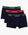 Lacoste Triple Pack Trunk Navy/Green/Red