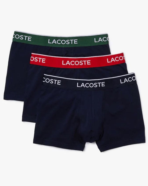 Lacoste Triple Pack Trunk Navy/Green/Red