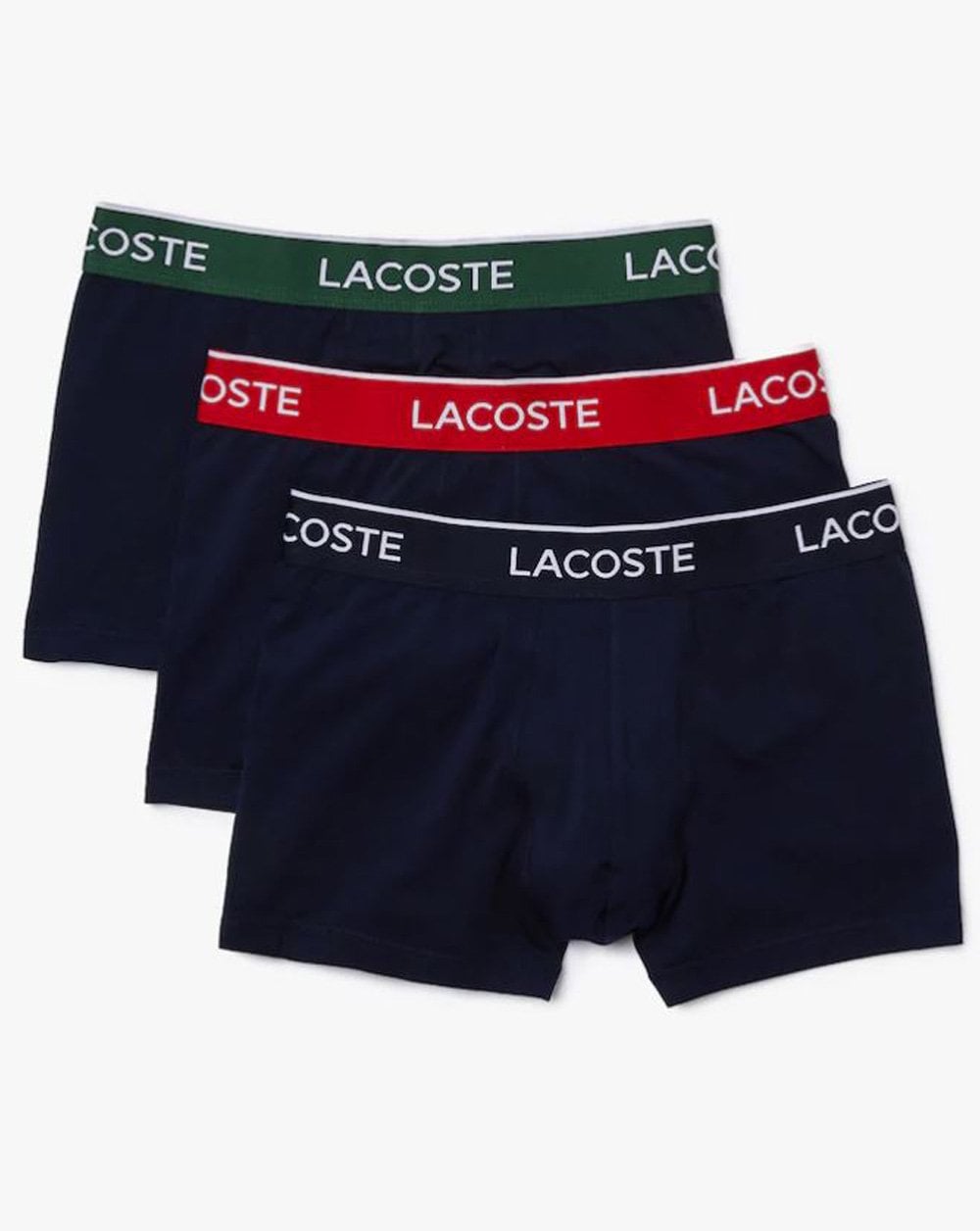Lacoste Dreierpack Unterhosen Marineblau/Grün/Rot