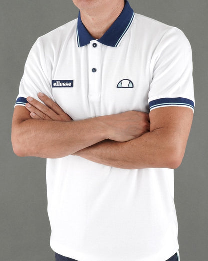 Ellesse Becker Poloshirt Weiß/Blau