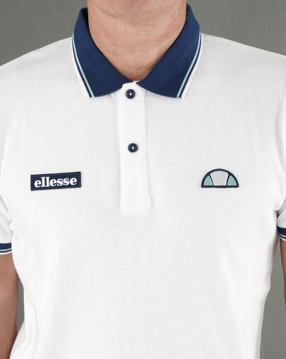 Ellesse Becker Poloshirt Weiß/Blau