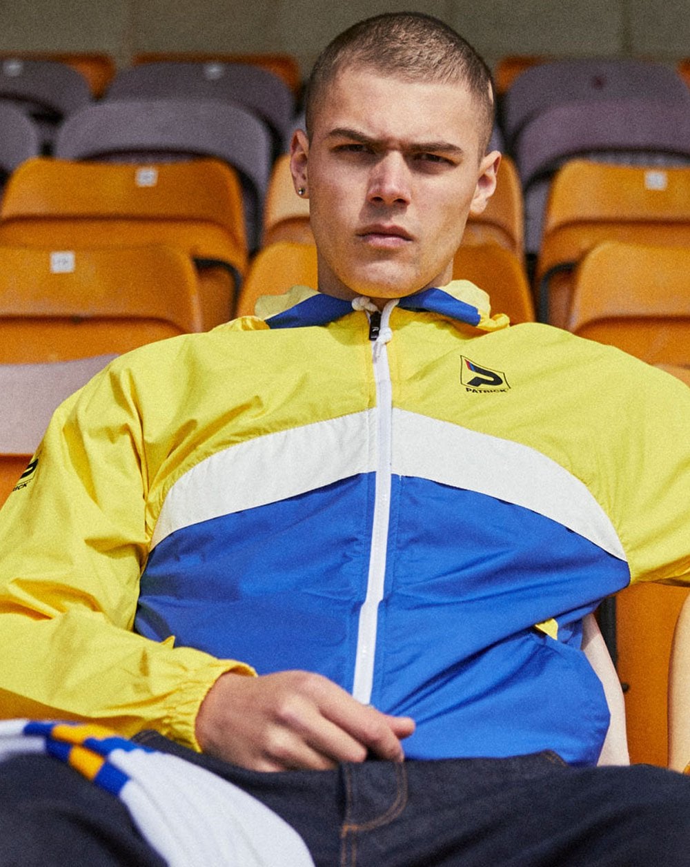 Patrick Classic Cagoule Gelb/Weiß/Royal