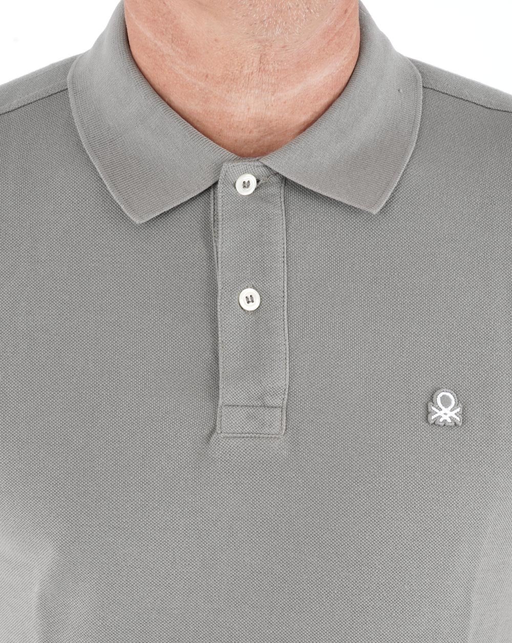 Benetton Polo Shirt Dark Grey