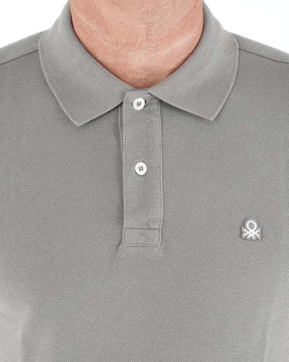 Benetton Poloshirt Dunkelgrau