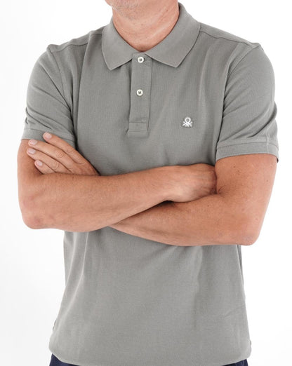 Benetton Poloshirt Dunkelgrau