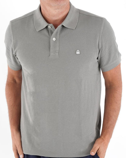 Benetton Poloshirt Dunkelgrau