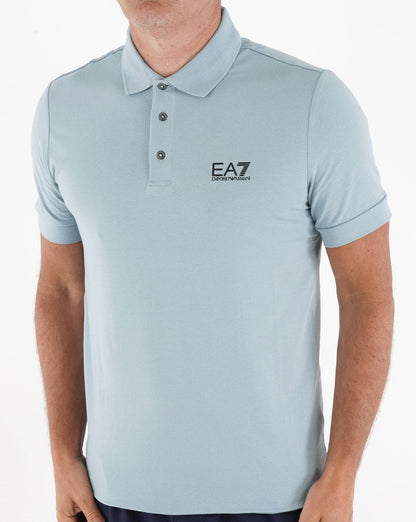 EA7 Classic Poloshirt Hellblau