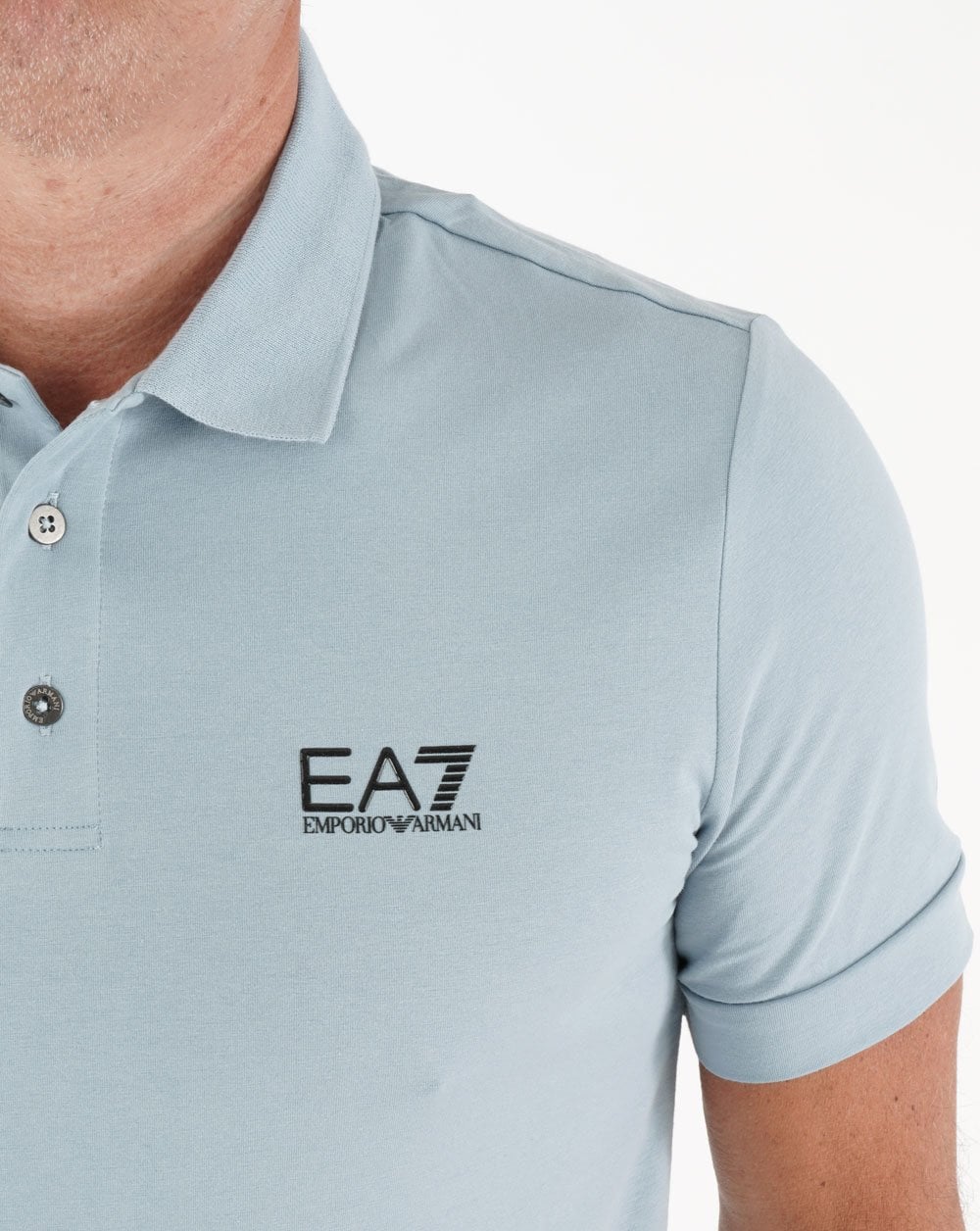 EA7 Classic Poloshirt Hellblau