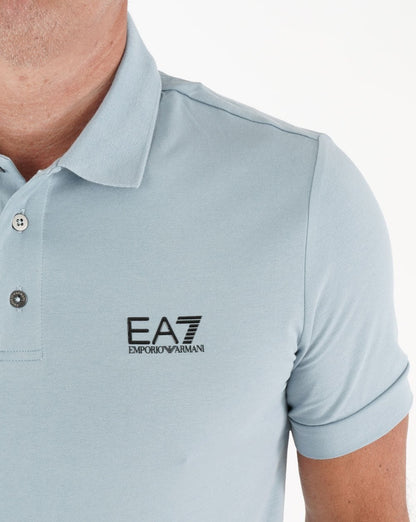 EA7 Classic Poloshirt Hellblau
