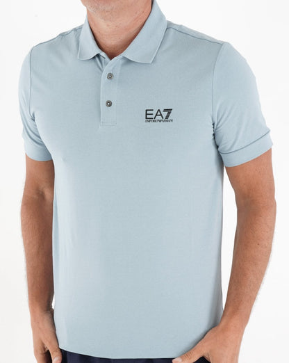 EA7 Classic Poloshirt Hellblau
