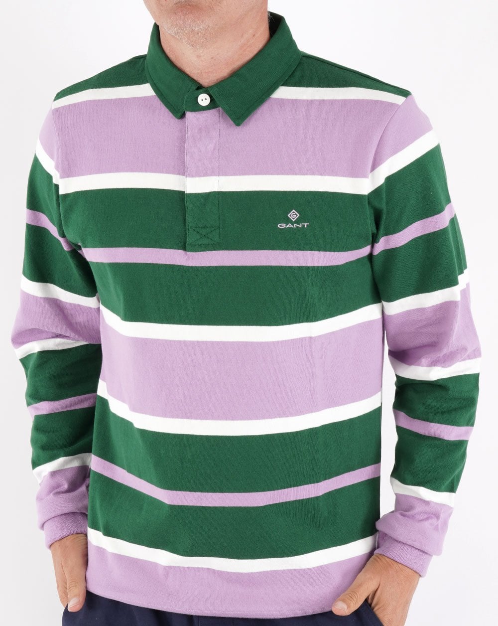Gant Multi Stripe Heavy Rugger Lila/Grün