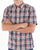 Gant Washed Poplin Check Short Sleeve Shirt Ruby