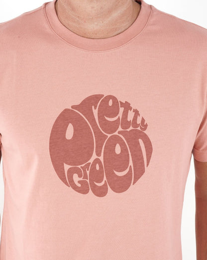 Pretty Green Logo T-Shirt Rosa