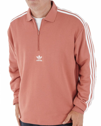 Adidas Originals 3-Streifen-Poloshirt in Ton