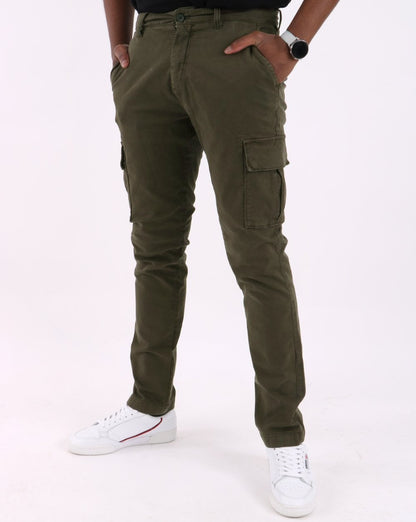 Lyle &amp; Scott – Cargohose in Olivgrün