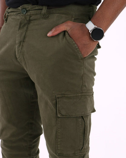 Lyle &amp; Scott – Cargohose in Olivgrün