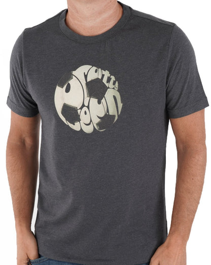 Pretty Green Football Logo T-Shirt Dunkelgrau