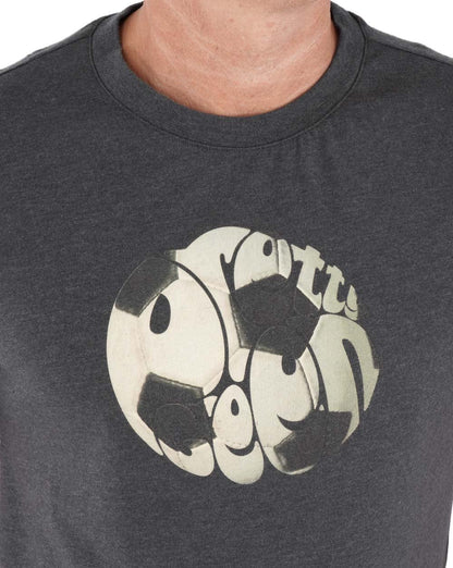 Pretty Green Football Logo T-Shirt Dunkelgrau
