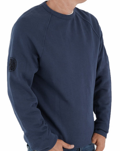 Pretty Green Cascade Crew Sweatshirt, Marineblau
