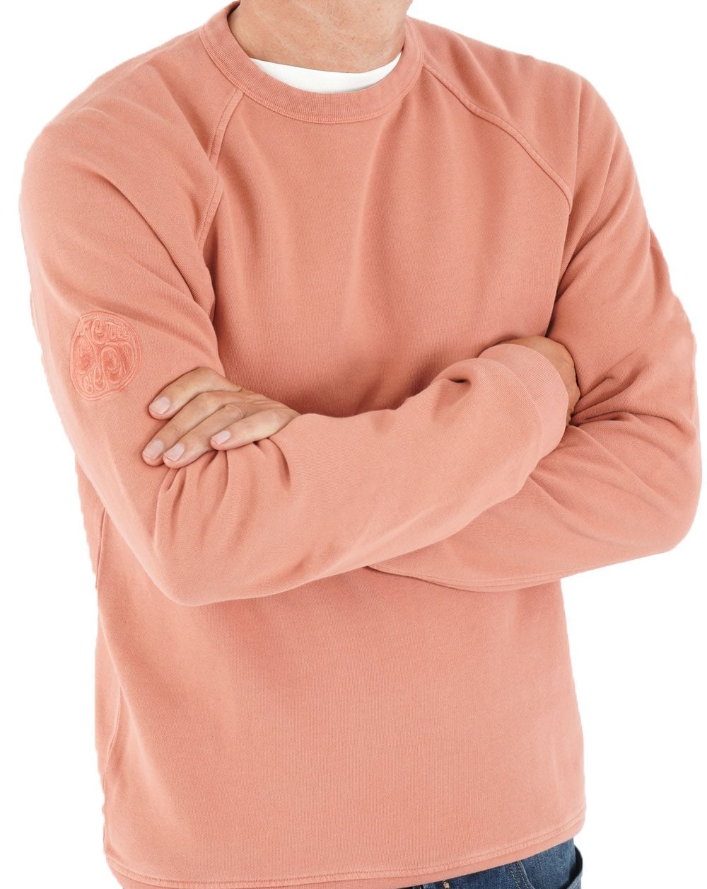 Pretty Green Cascade Rundhals-Sweatshirt Rosa