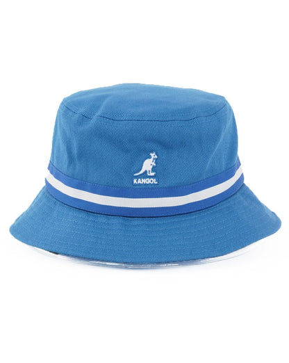 Kangol – Gestreifter Gallagher-Fischerhut in verwaschenem Blau