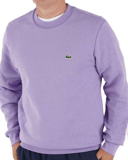 Lacoste Baumwoll-Sweatshirt Lila