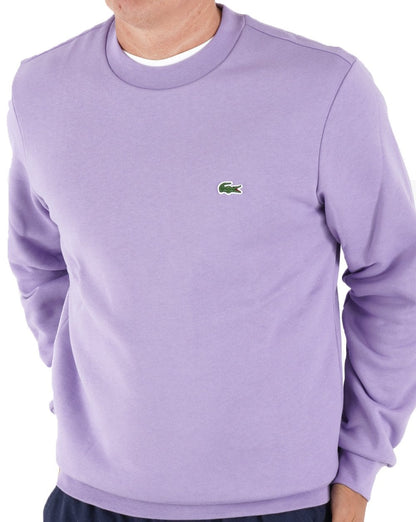 Lacoste Baumwoll-Sweatshirt Lila