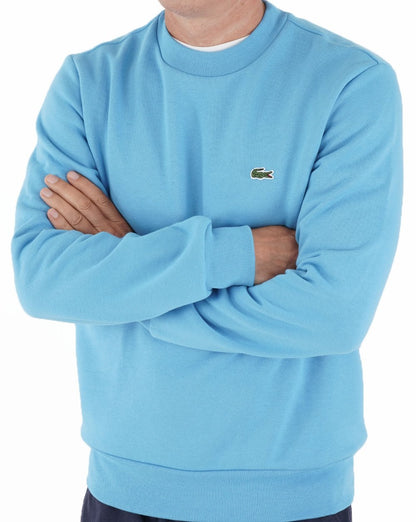 Lacoste Baumwoll-Sweatshirt Blau