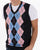 Gabicci Vintage Radcliffe Argyle Tank Top Navy