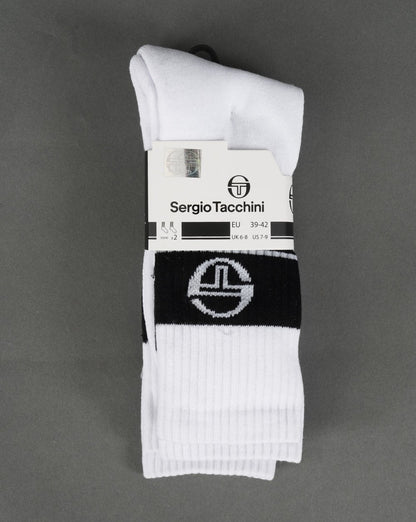 Sergio Tacchini – 2er-Pack weiße Socken