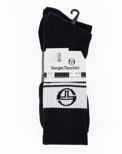 Sergio Tacchini – 2er-Pack Socken in Marineblau