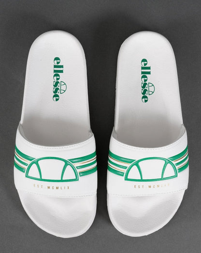 Ellesse Club Slide Weiß/Grün