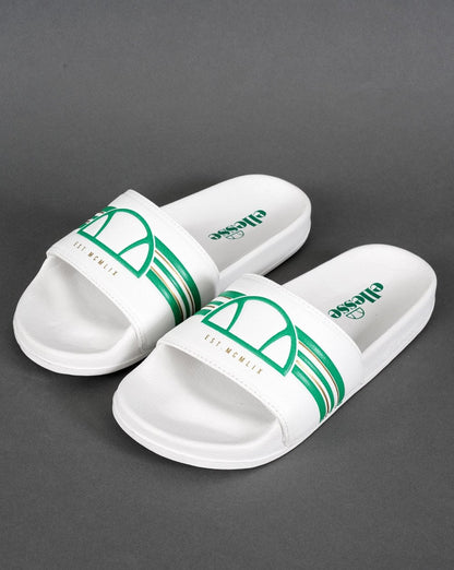 Ellesse Club Slide Weiß/Grün
