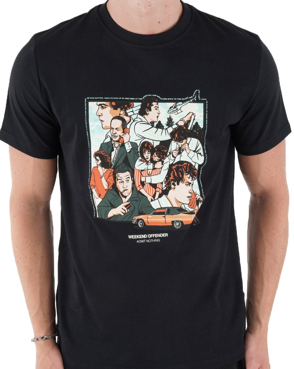 Weekend Offender Henry T-shirt Black