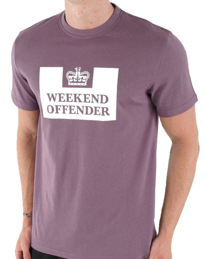 Weekend Offender Prison T-Shirt Dunkeltraube