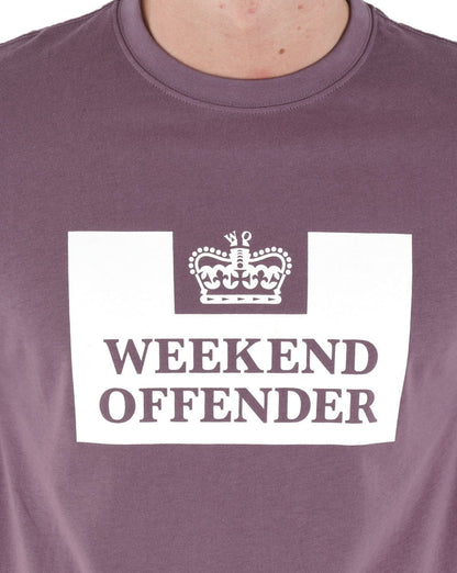 Weekend Offender Prison T-Shirt Dunkeltraube