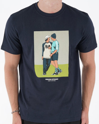 Weekend Offender Parklife T-Shirt Marineblau