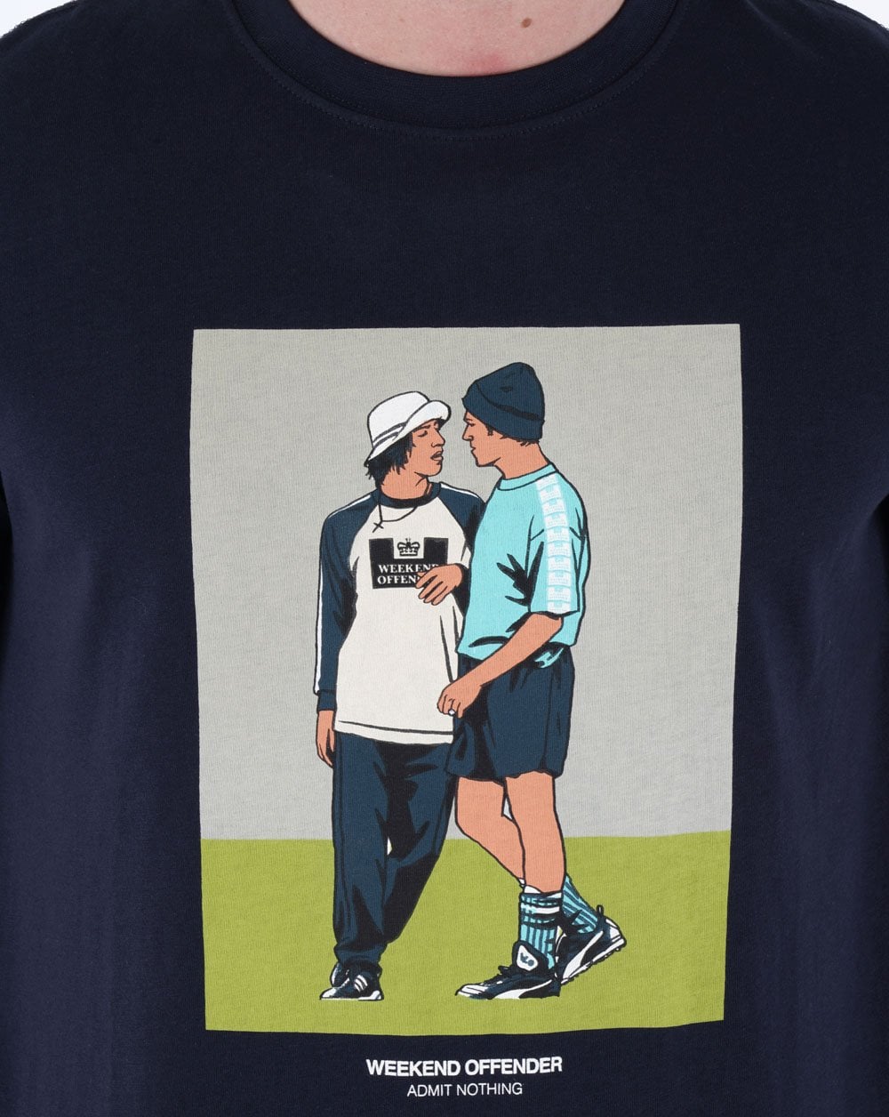 Weekend Offender Parklife T-Shirt Marineblau