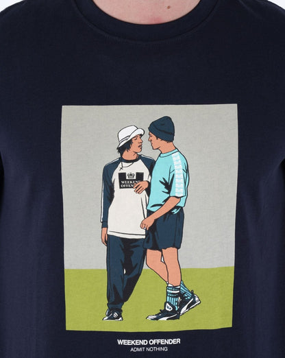 Weekend Offender Parklife T-Shirt Marineblau