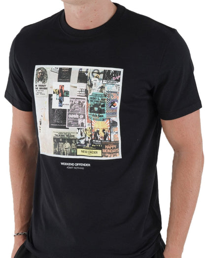 Weekend Offender Poster T-Shirt Schwarz