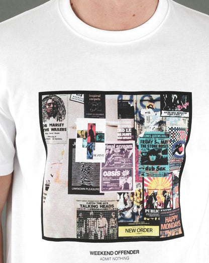 Weekend Offender Poster T-Shirt Weiß