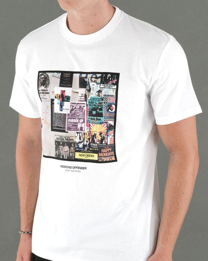 Weekend Offender Poster T-Shirt Weiß