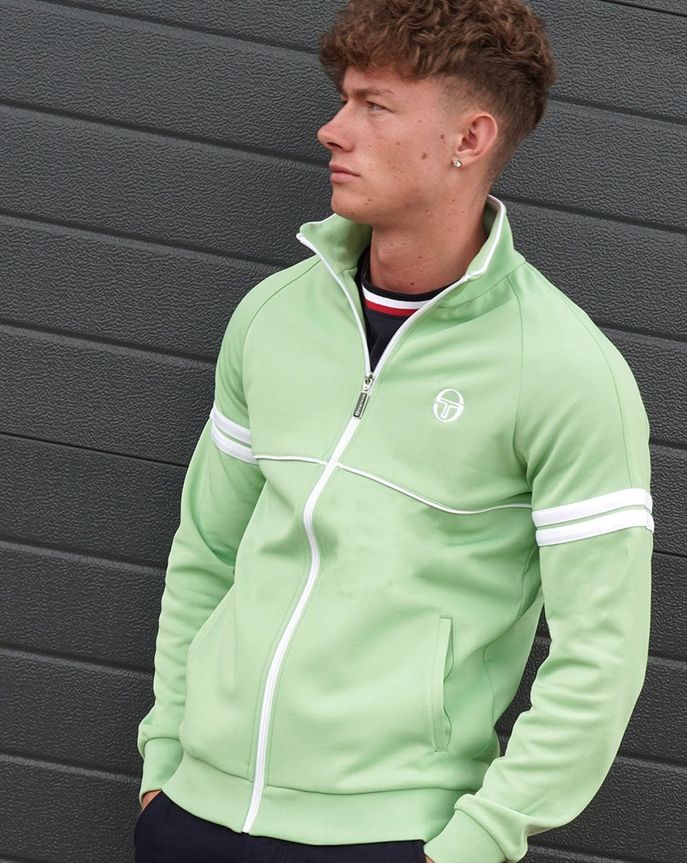Sergio Tacchini Star Track Top Pastel Green/White