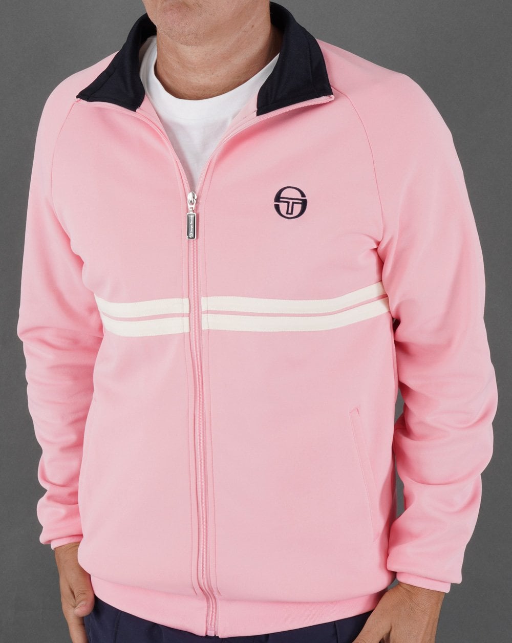 Sergio Tacchini Dallas Track Top Pink/Navy