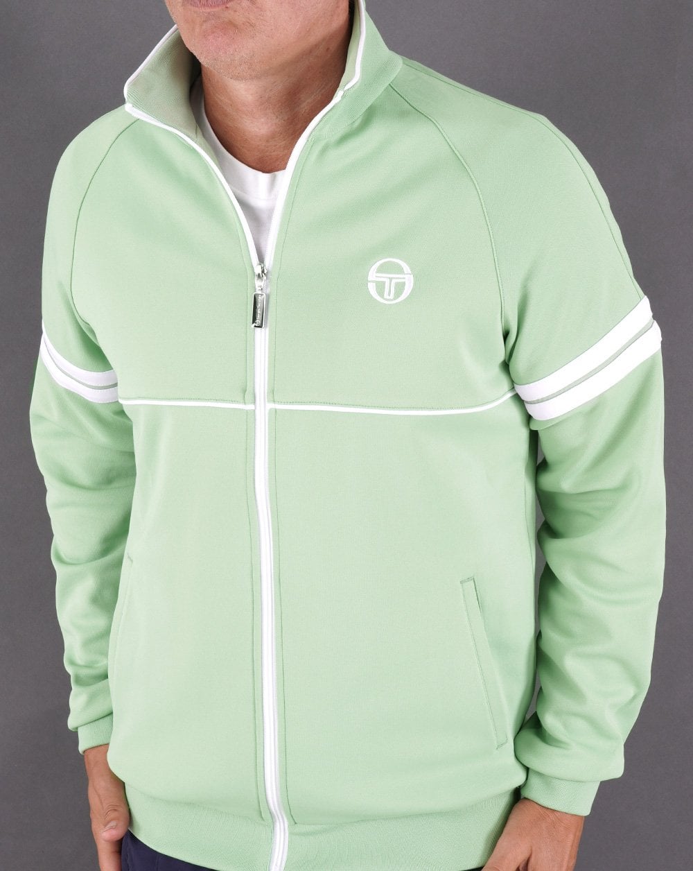 Sergio Tacchini Star Track Top Pastel Green/White