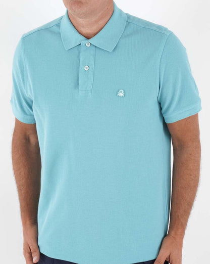 Benetton Poloshirt Puderblau