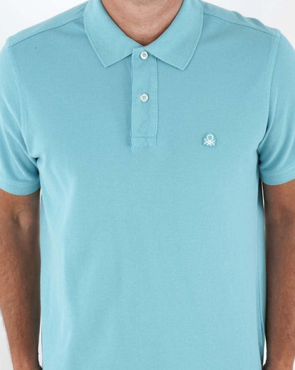 Benetton Poloshirt Puderblau
