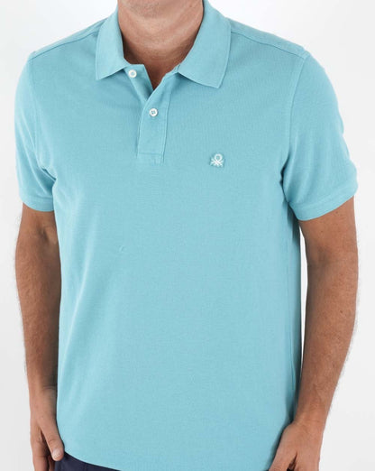 Benetton Poloshirt Puderblau